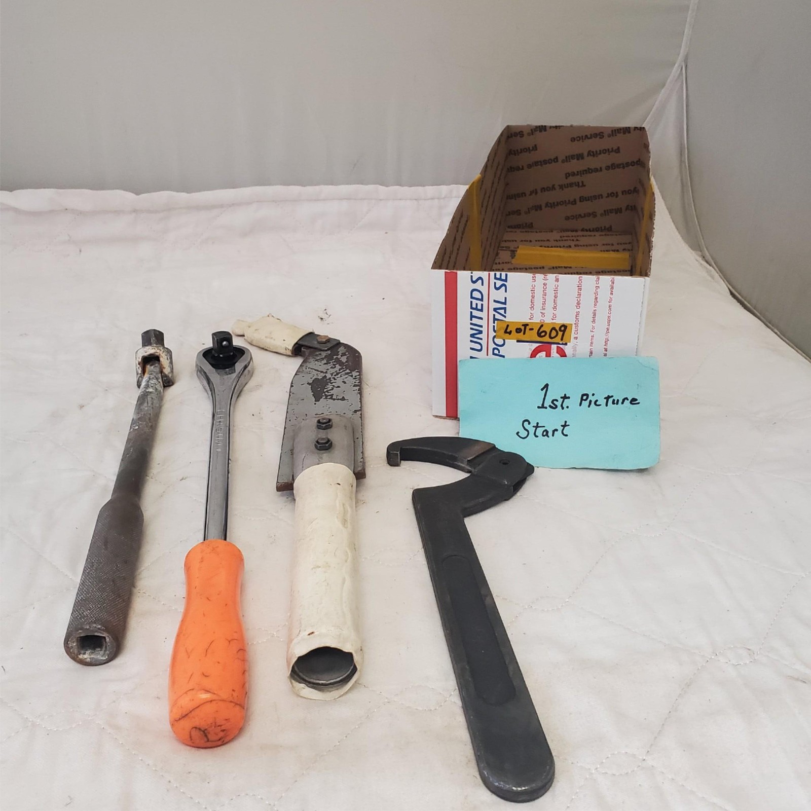 Lot Of Drive Ratchet & Adjustable Hook Spanner Wrench LOT 609