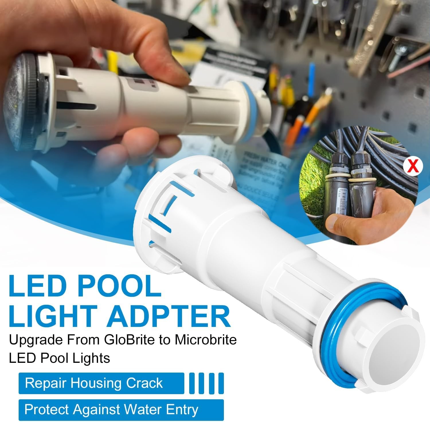 for Pentair 618040 MicroBrite Adapter for GloBrite Niche ColorVision Bubbler