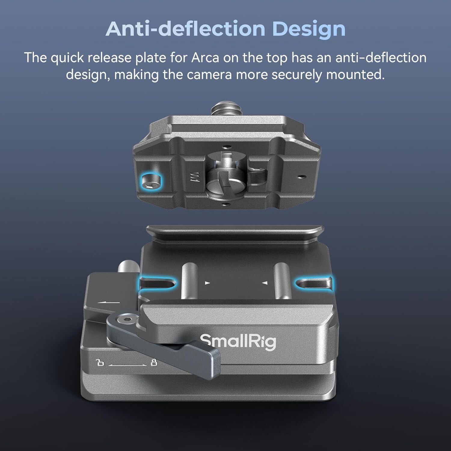 SmallRig QR Plate for Arca for DJI RS 4/RS 4 Pro/RS3/RS 3 Pro/RS 3 mini/RS 2