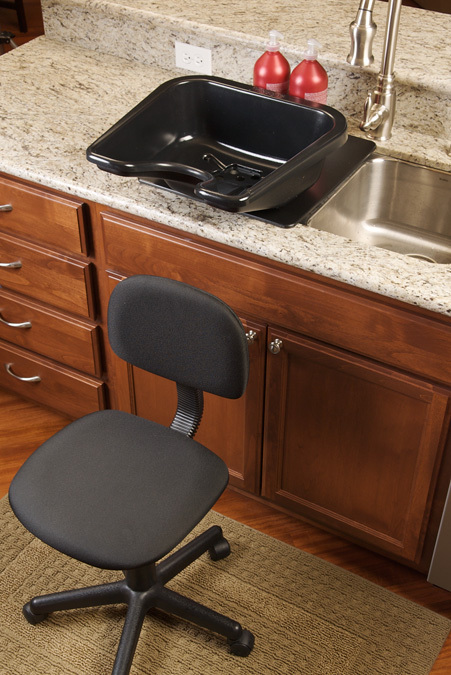 PORTABLE SHAMPOO BOWL, USA MADE, GUARANTEE: WON'T CRACK OR PEEL FOR LIFE