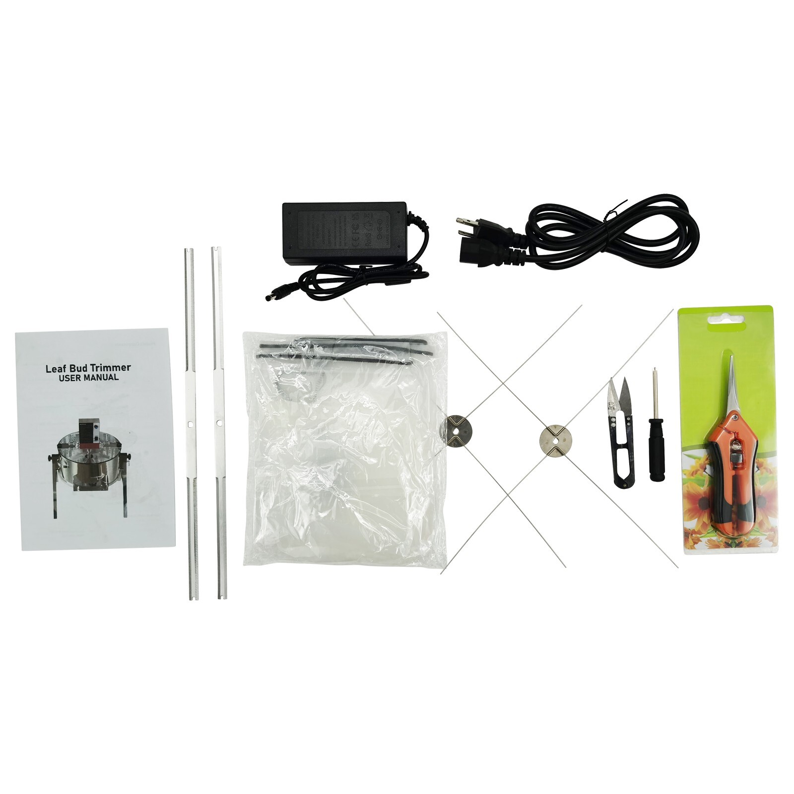 19" Electric/Manual Bud Leaf Trimmer Hydroponic Dry/Wet Pillar Type Trimmer