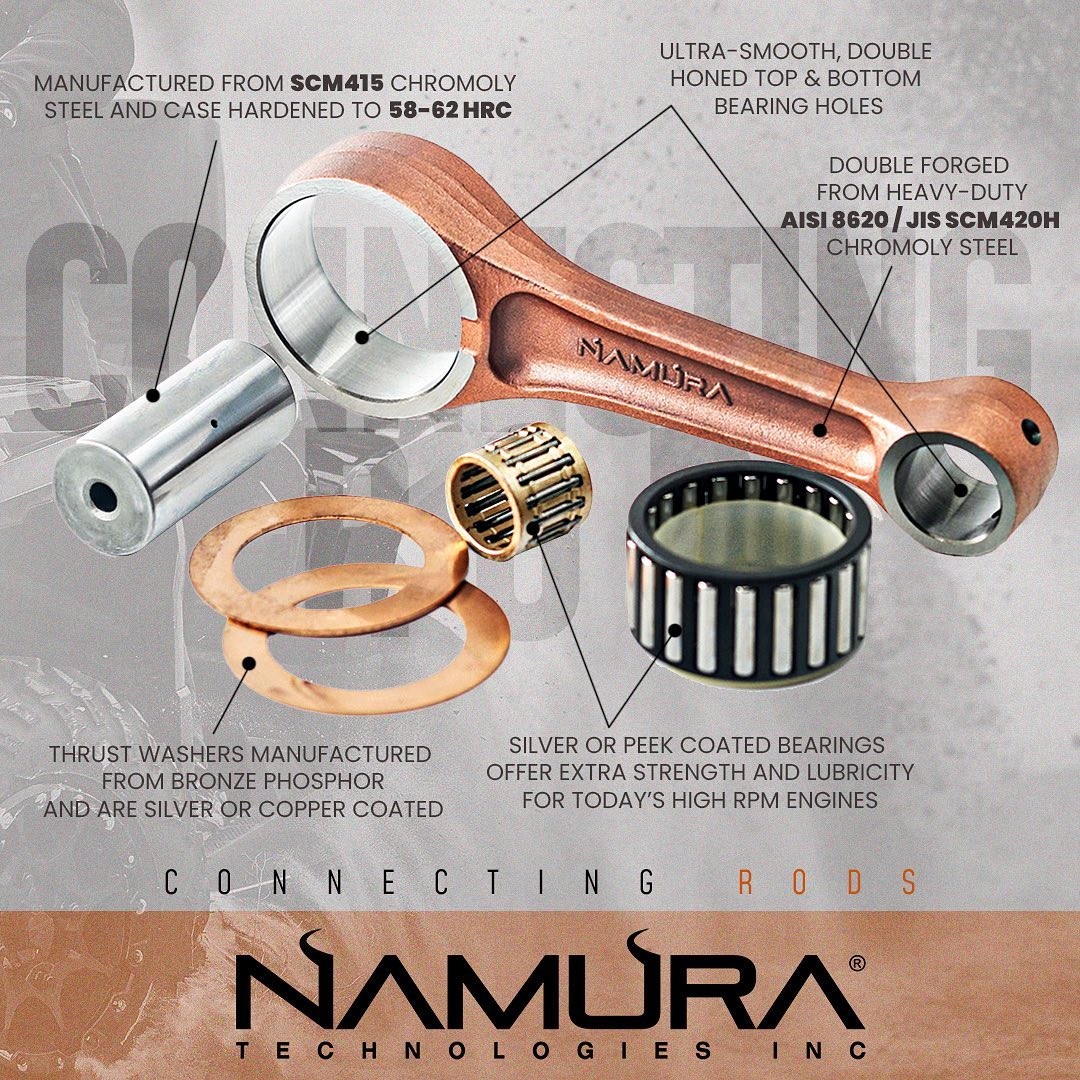 Namura Chromoly Steel Connecting Rod For Kawasaki KX85 2001-2025