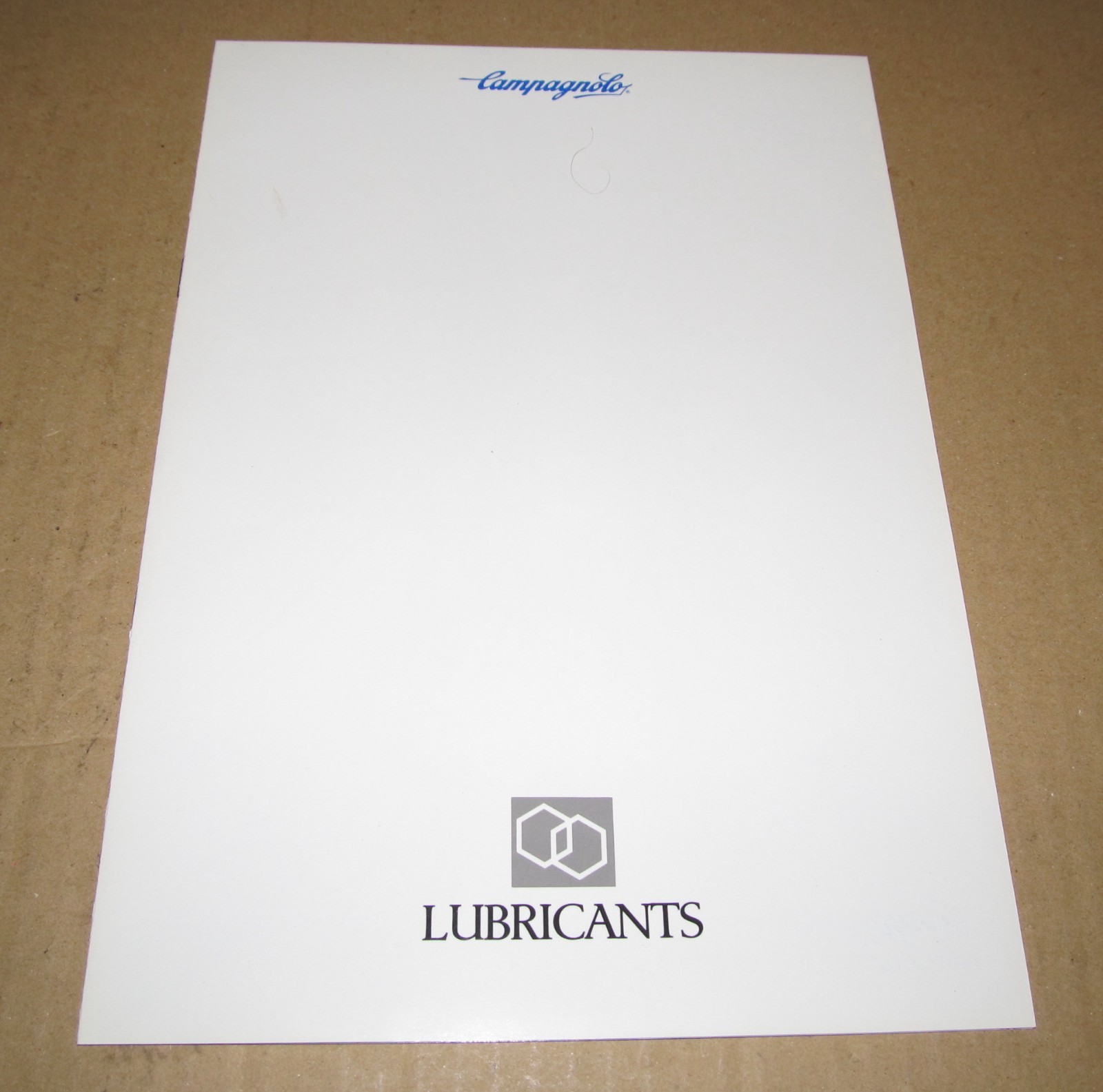 Campagnolo Grease, Oil and Lubricants Brochure 1980's