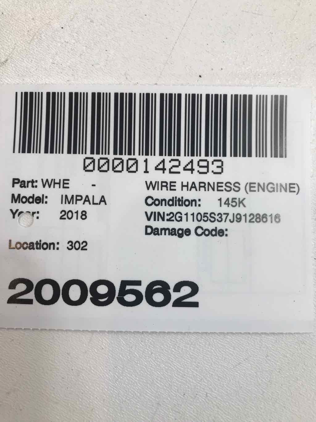 Engine Transmission Wire Harness 84267040 Fits CHEVROLET IMPALA 2018-2020