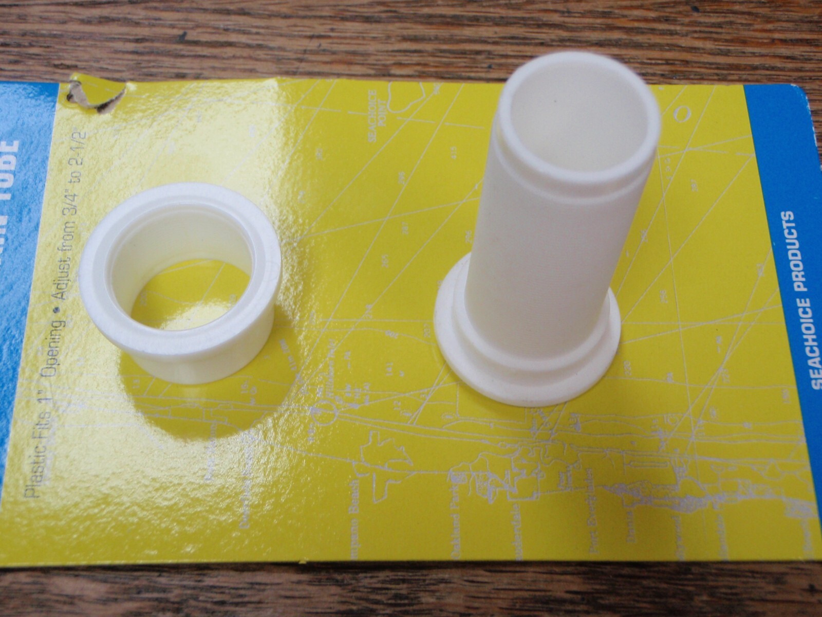 DRAIN TUBE SPLASHWELL BOAT HARDWARE ADJUSTABLE 19121 PLASTIC TRANSOM FIT 1" HOLE