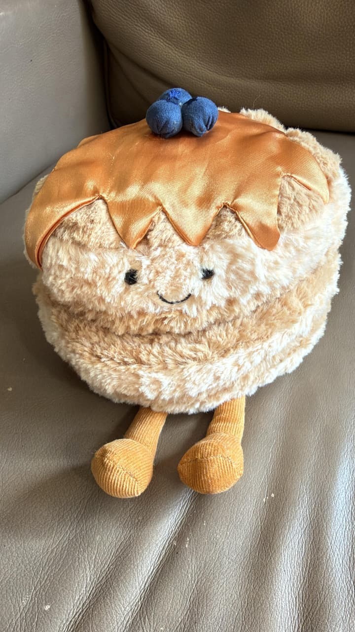 Jellycat Amuseables Fran Pancakes Soft Plush Stuffed Toy Gift NWT & Dust Bag USA