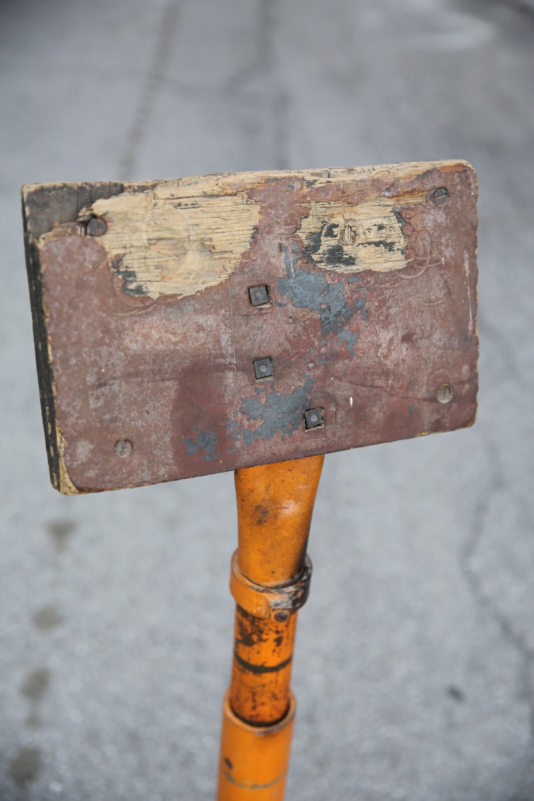 Vintage Air Meter Stand industrial cast iron base service station antique rack