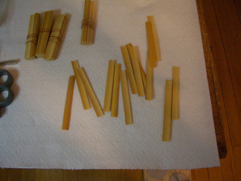 20 Gouged Oboe Reed cane 10.75 Diameter