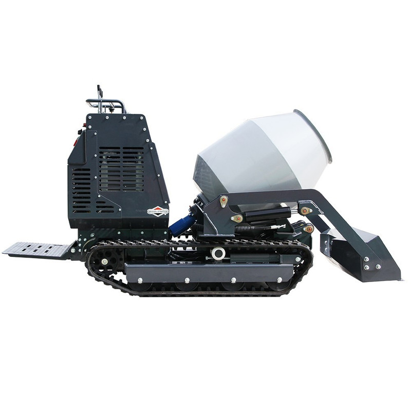 13.5HP Driven Crawler Type Mini Concrete Mixer Truck with B&S Gasoline Engine