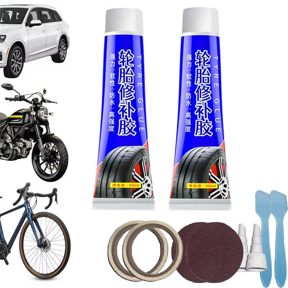 50ml Tire Patch Plug Sidewall Repair Glue For Side Bonding Or Tire Leakage