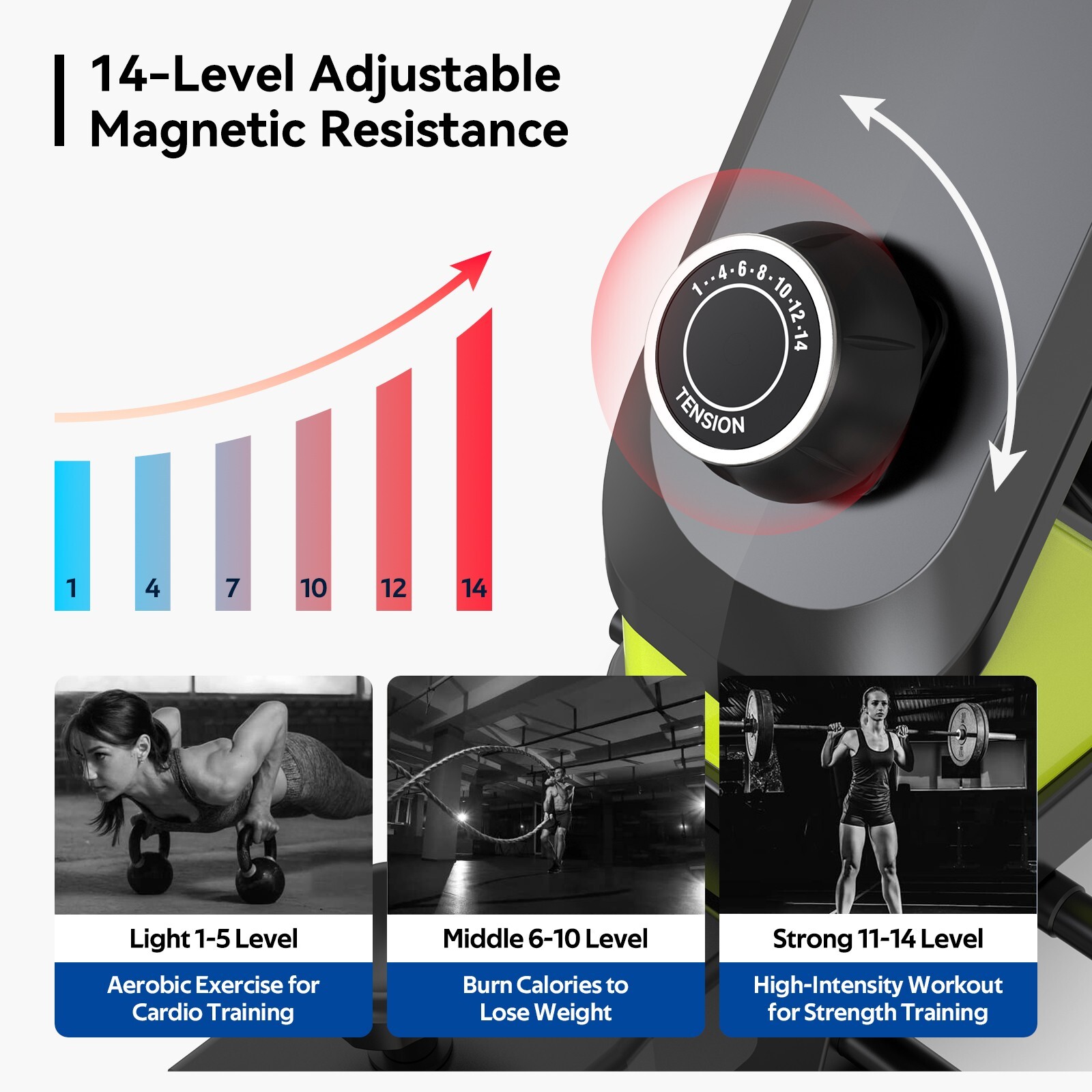 Magnetic Row Rowing Machine Concept 2 Rower Cardio Home Gym Exercise Equipment