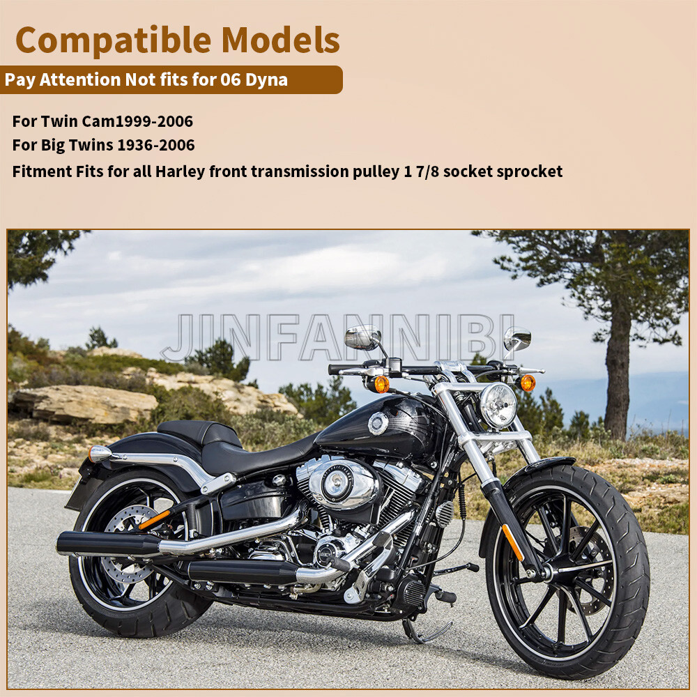 Mainshaft Sprocket Pulley Lock Nut 1 7/8" Socket Tool for Harley Davidson Dyna