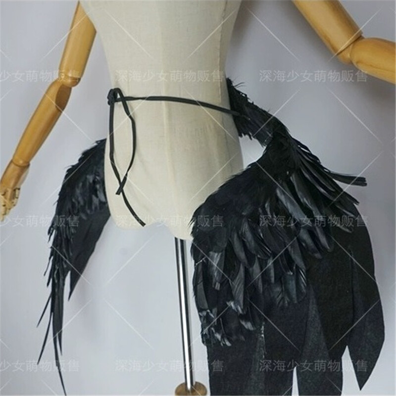 Anime Overlord Albedo Wings Foldable Cosplay Props Handmade Costume Accessories