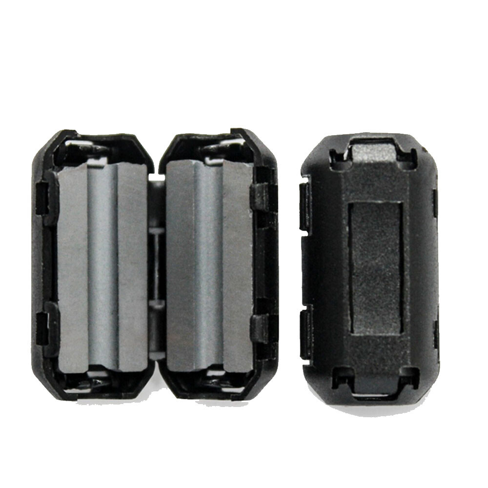 10 Pack Ferrite Beads Clip-on Ring Core RFI EMI Noise Filter Clamp Choke Coil US