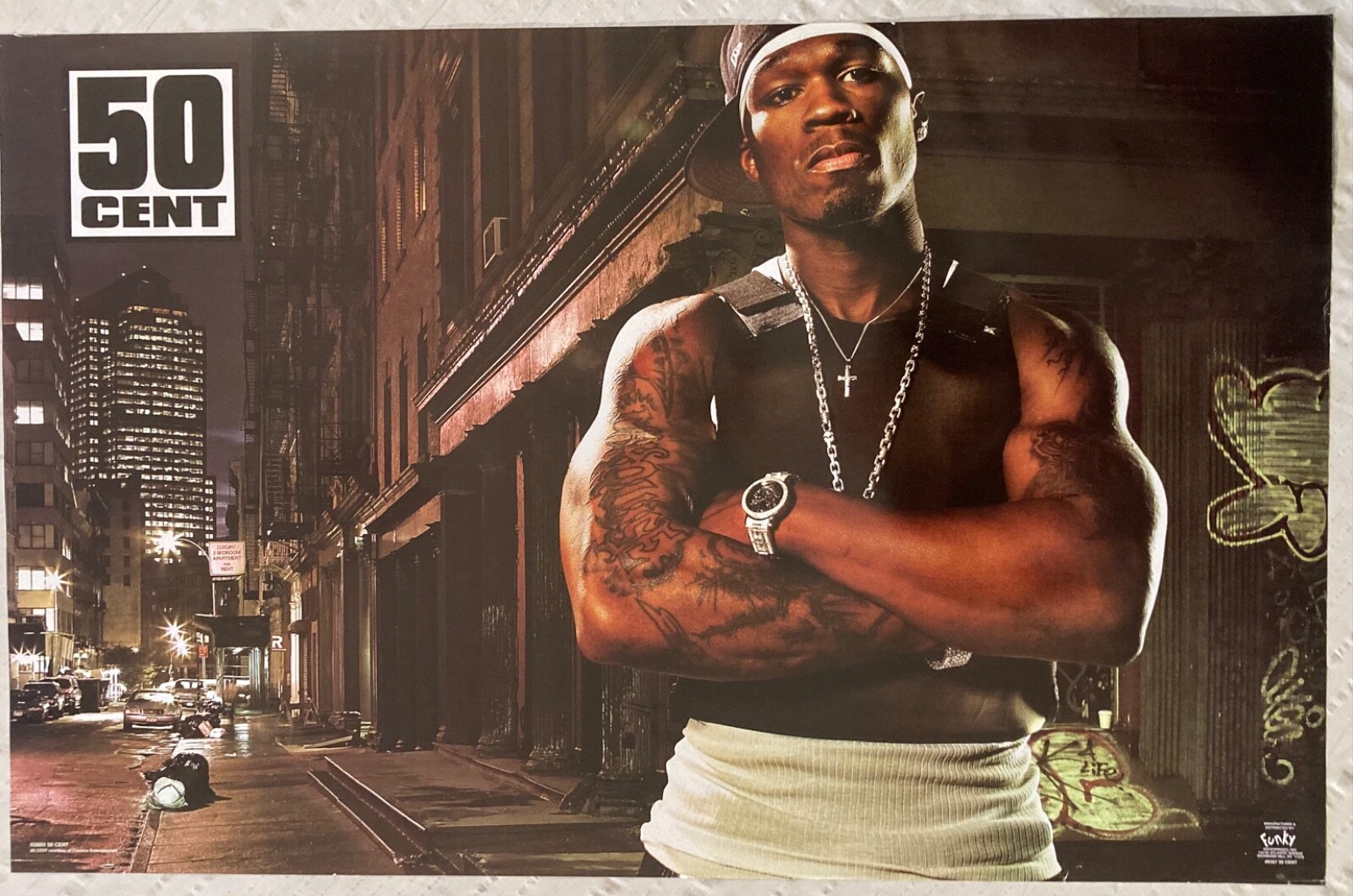 50 Cent 2003 Poster Funky Horizontal Rap Hip Hop G