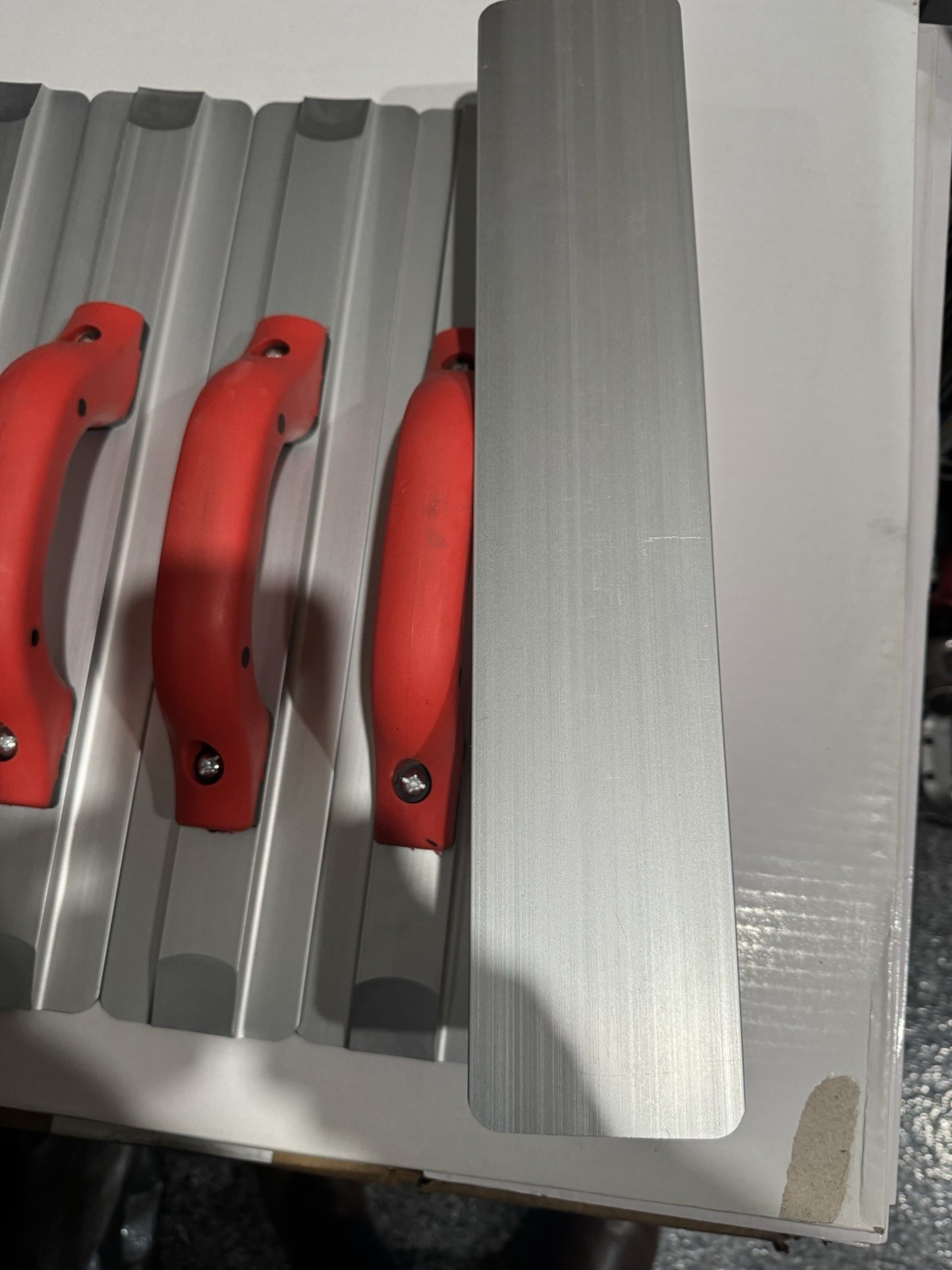 LOT OF 5 Concrete Hand Float, Sq, 3-1/4 X 16 In, Magnesium 5 Trowels/Floats