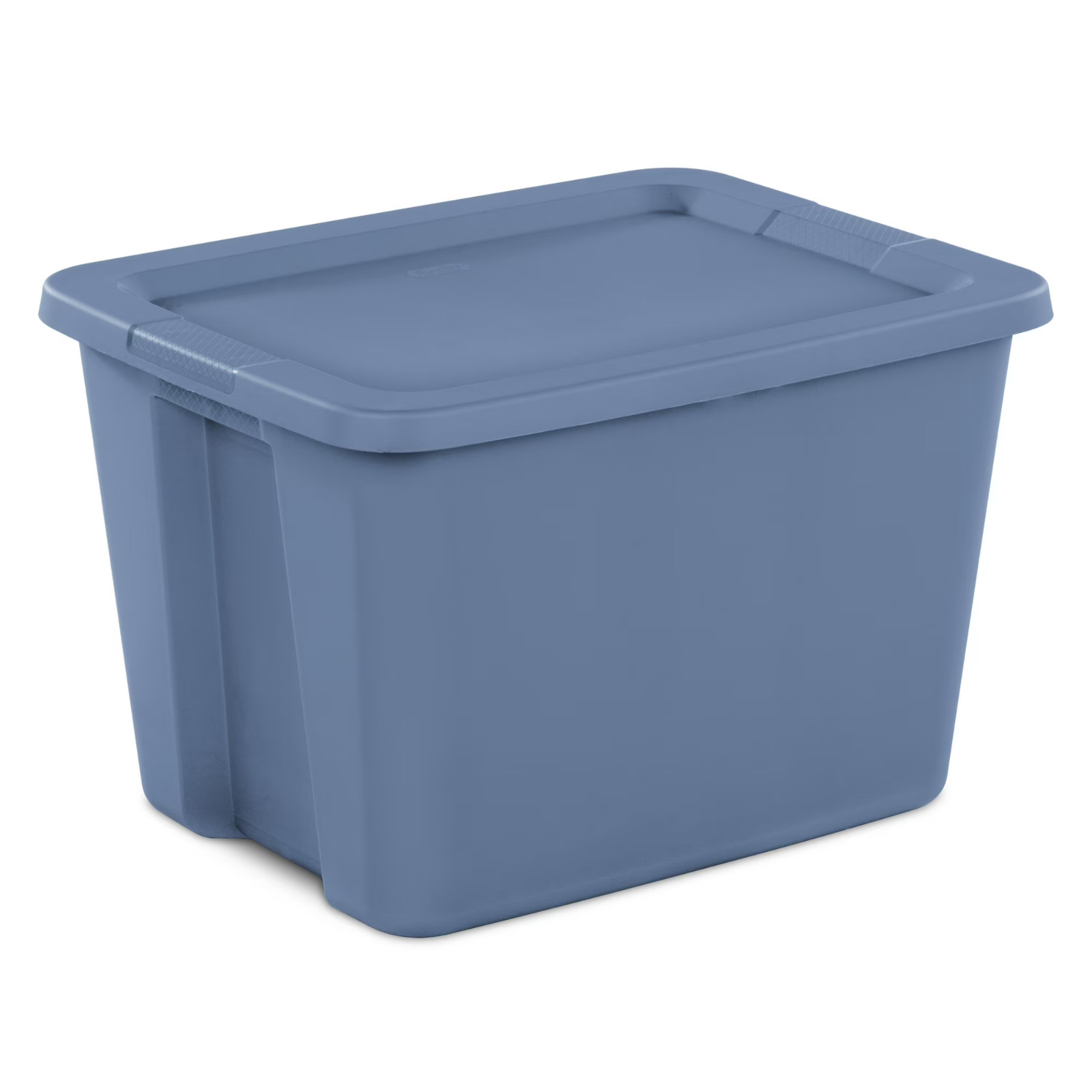Sterilite 18 Gallon Plastic Storage Tote Bin with Snap-on Lid
