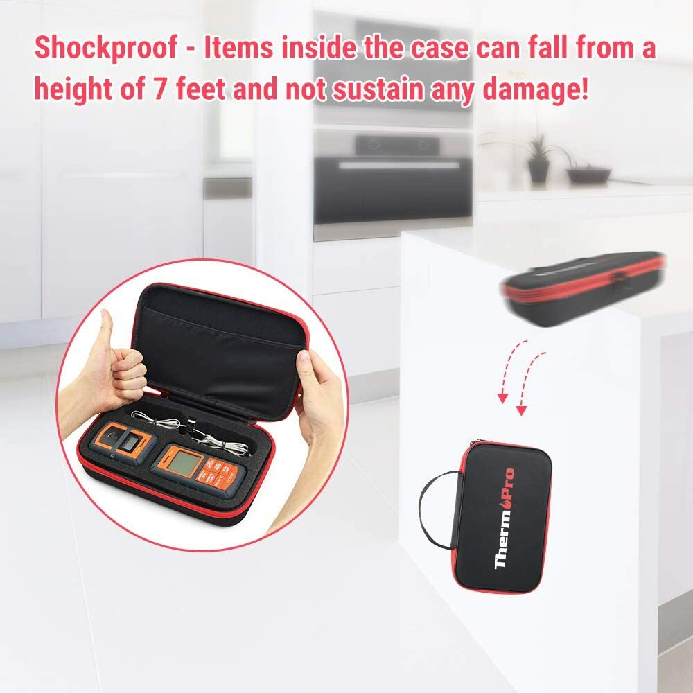 ThermoPro TP99 Hard Carrying Case Storage Bag for TP-20 08 07,Meat Thermometer