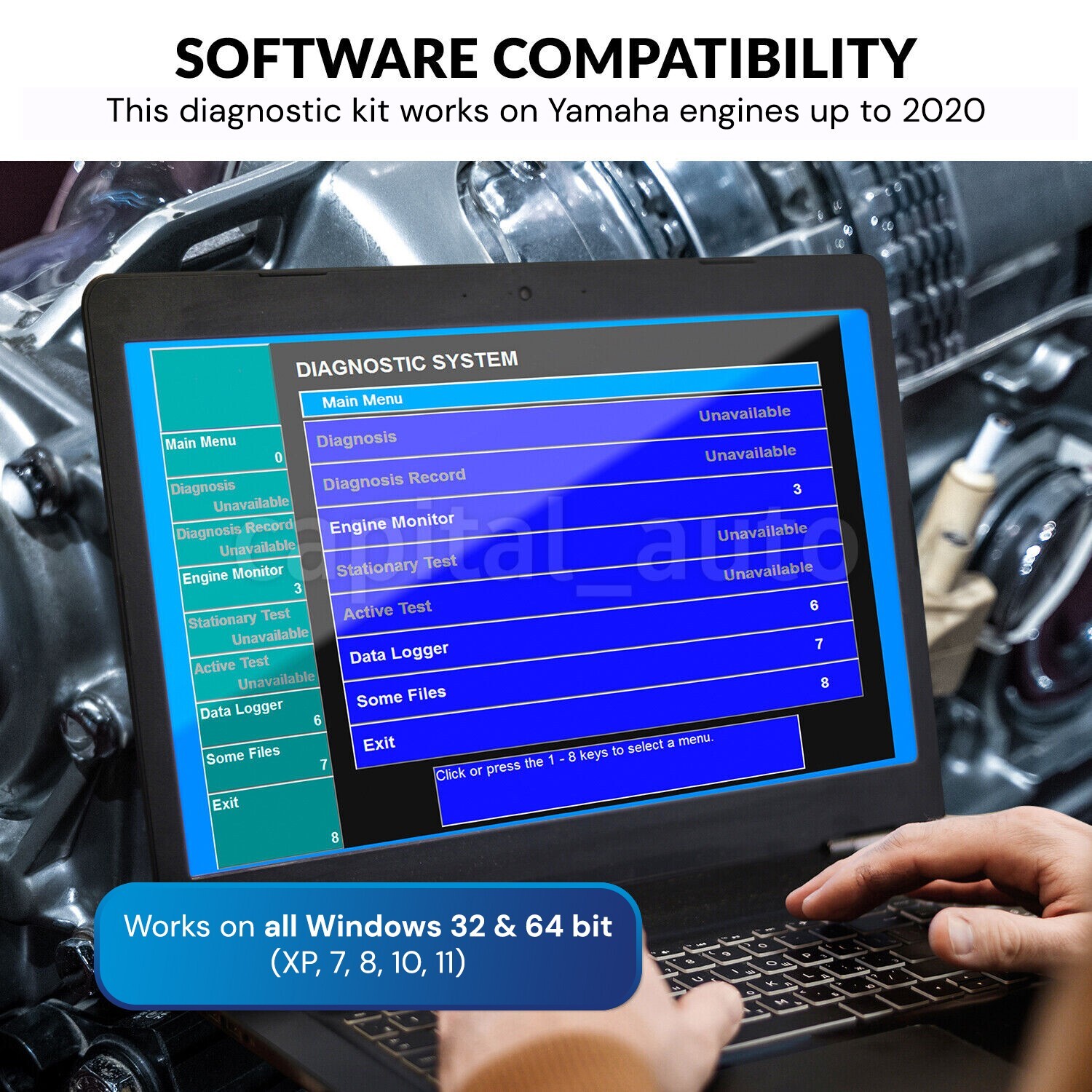 Diagnostic cable adapter scanner kit for Yamaha YDS Outboard WaveRunner Jet Boat