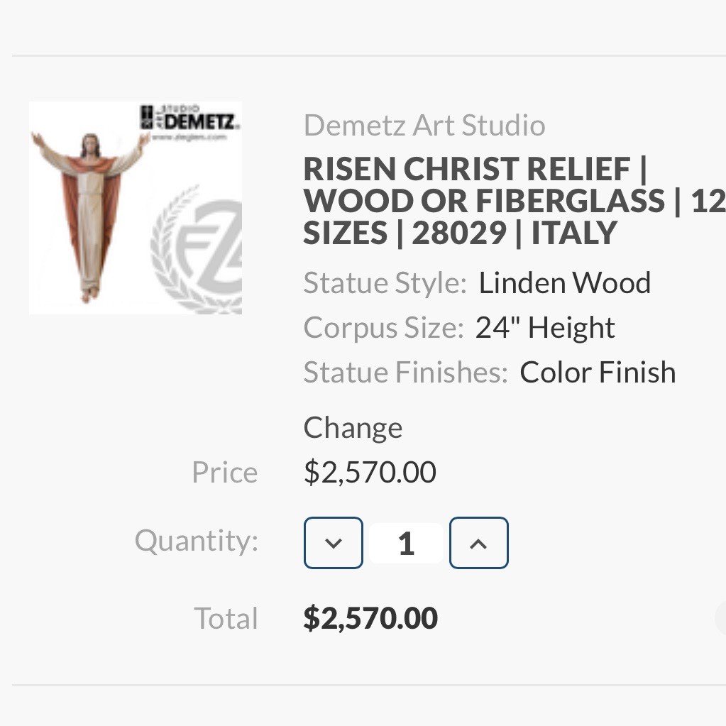 Vatican Quality by Demetz’s, Italy. Handcrafted, 3D, Risen Christ, Wall Hanging.