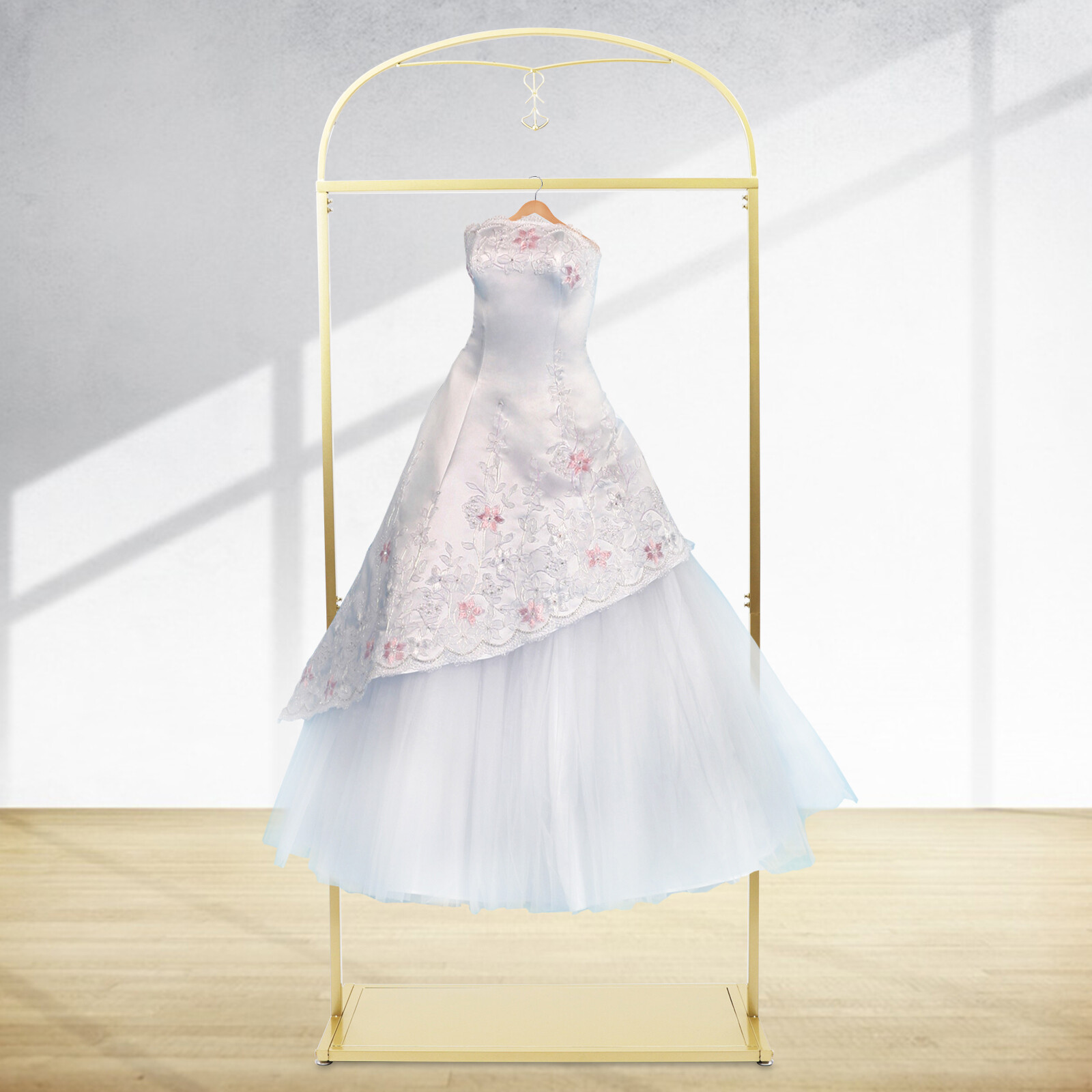 Wedding Dress Rack Gold Wedding Dress Display Stand Modern Simple Clothing