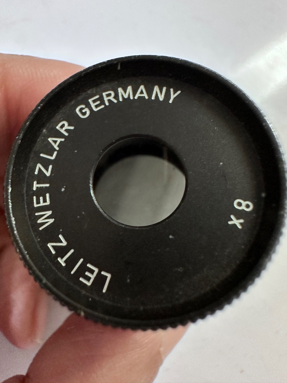 LEITZ WETZLAR Germany 8x Loupe Scale Measuring Magnifying Glass