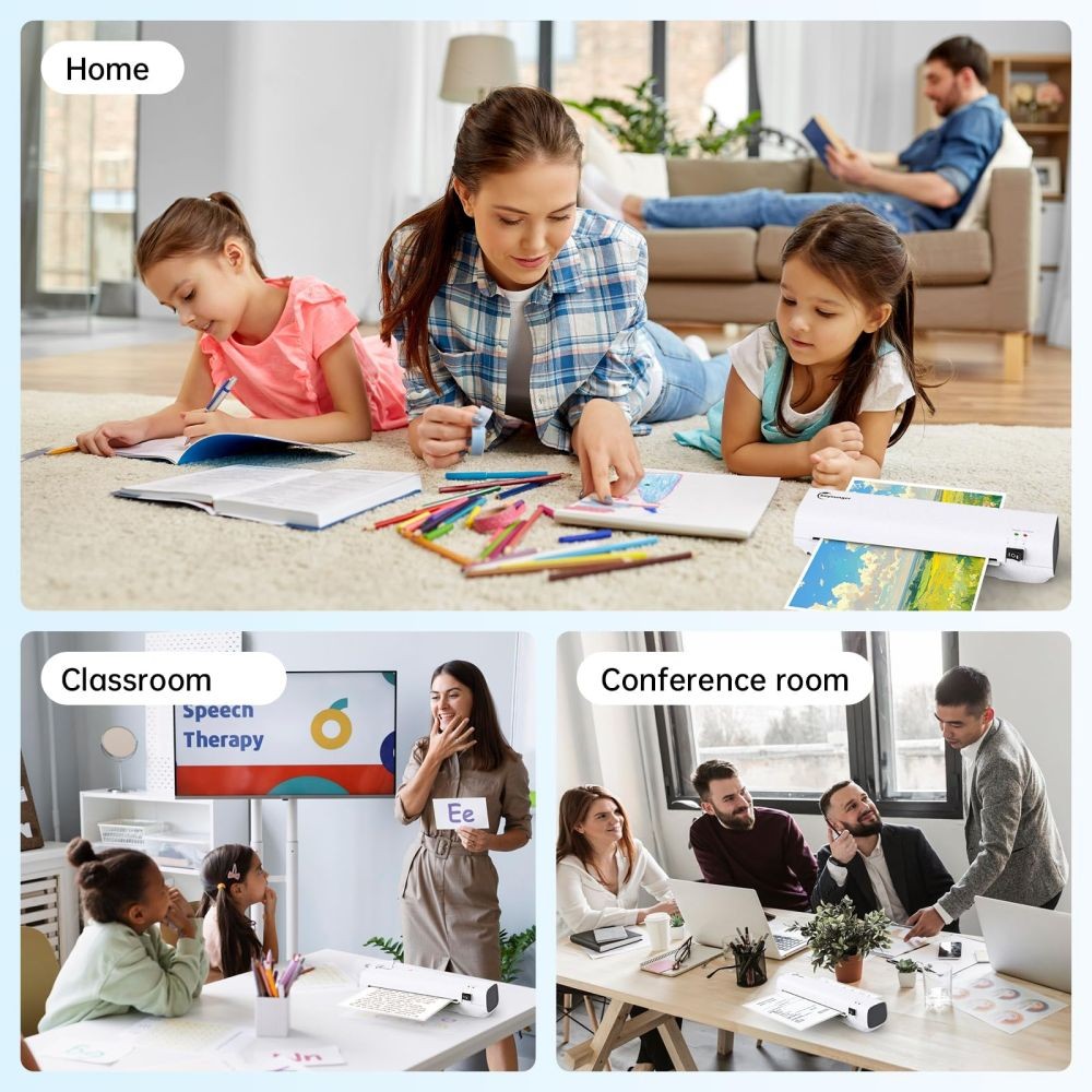 100pcs Laminating Sheets A4/A5/A6 Thermal Laminating Machine for School Office