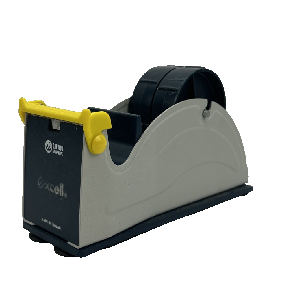 Excell ET-12271 Tape Dispenser 2" Wide 3" Core Steel Desktop Multi-Roll GUC