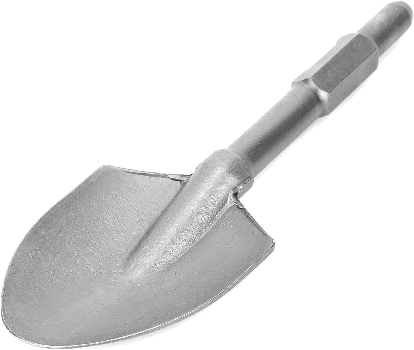 Demolition Hammer Clay Spade Scoop Shovel Bit Spline Shank Hex 1-1/8" Shovel