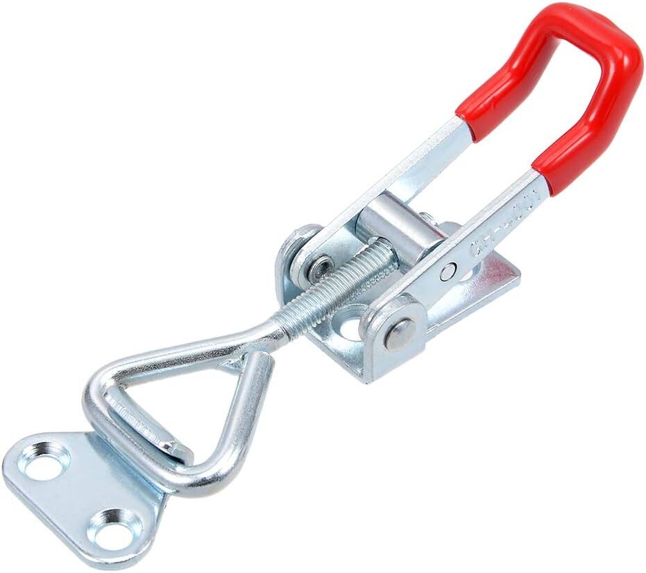 6 X Heavy Duty Steel Toggle Latch Catches Adjustable Lock Clamp For Boxes Case