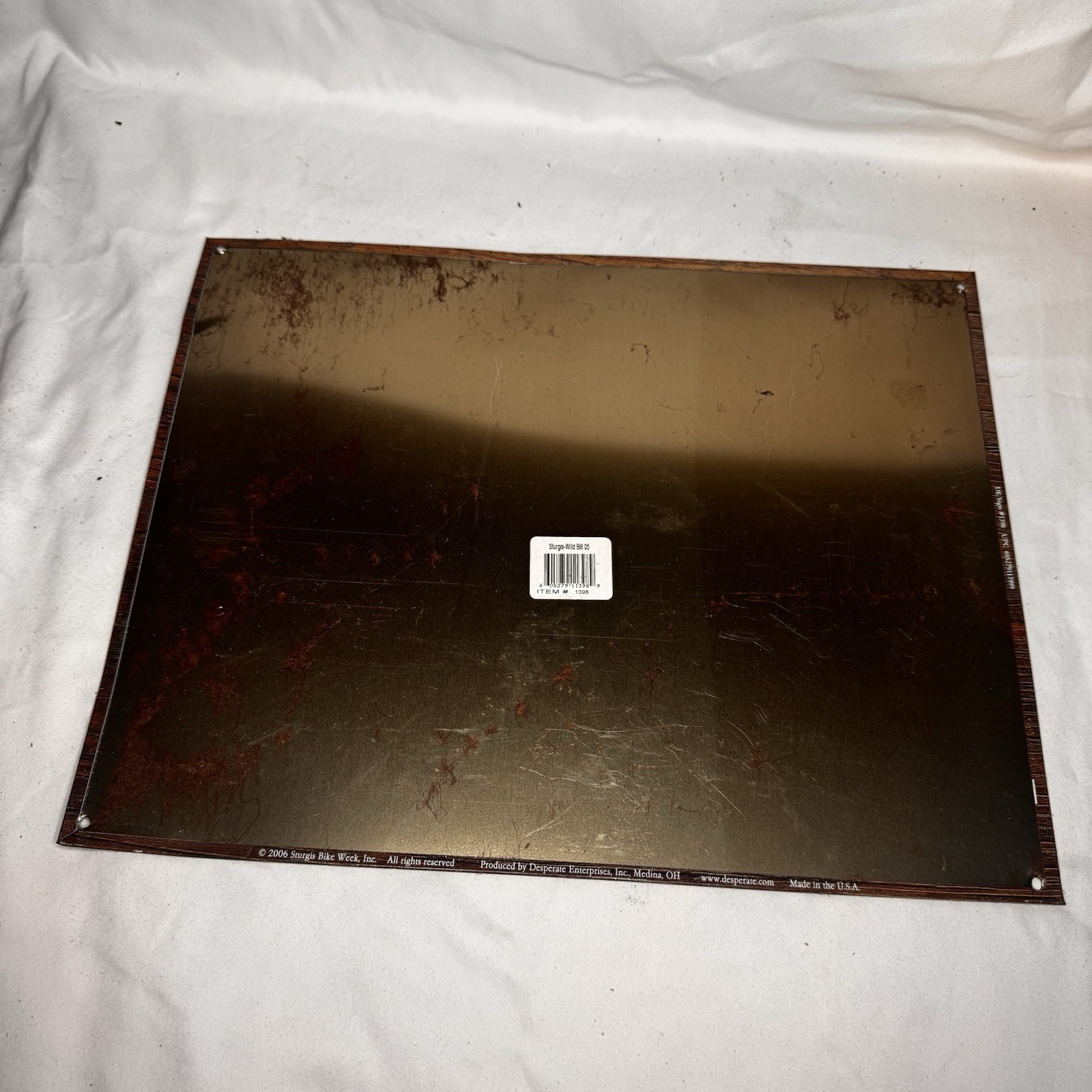 16" X 12-1/2" Metal Sign Sturgis Bike Week 2006 Motorcycle South Dakota