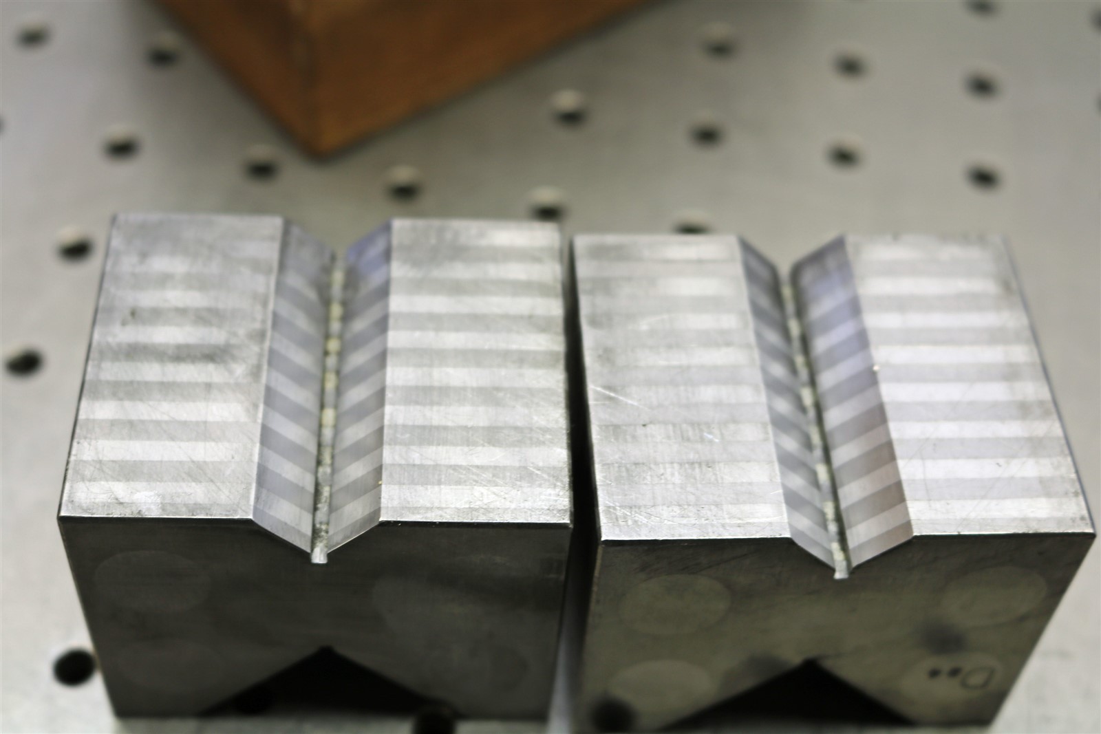 4 Magnet Transfer V-Blocks 45 Deg. & 60 Deg. Nice Shape - - E2863