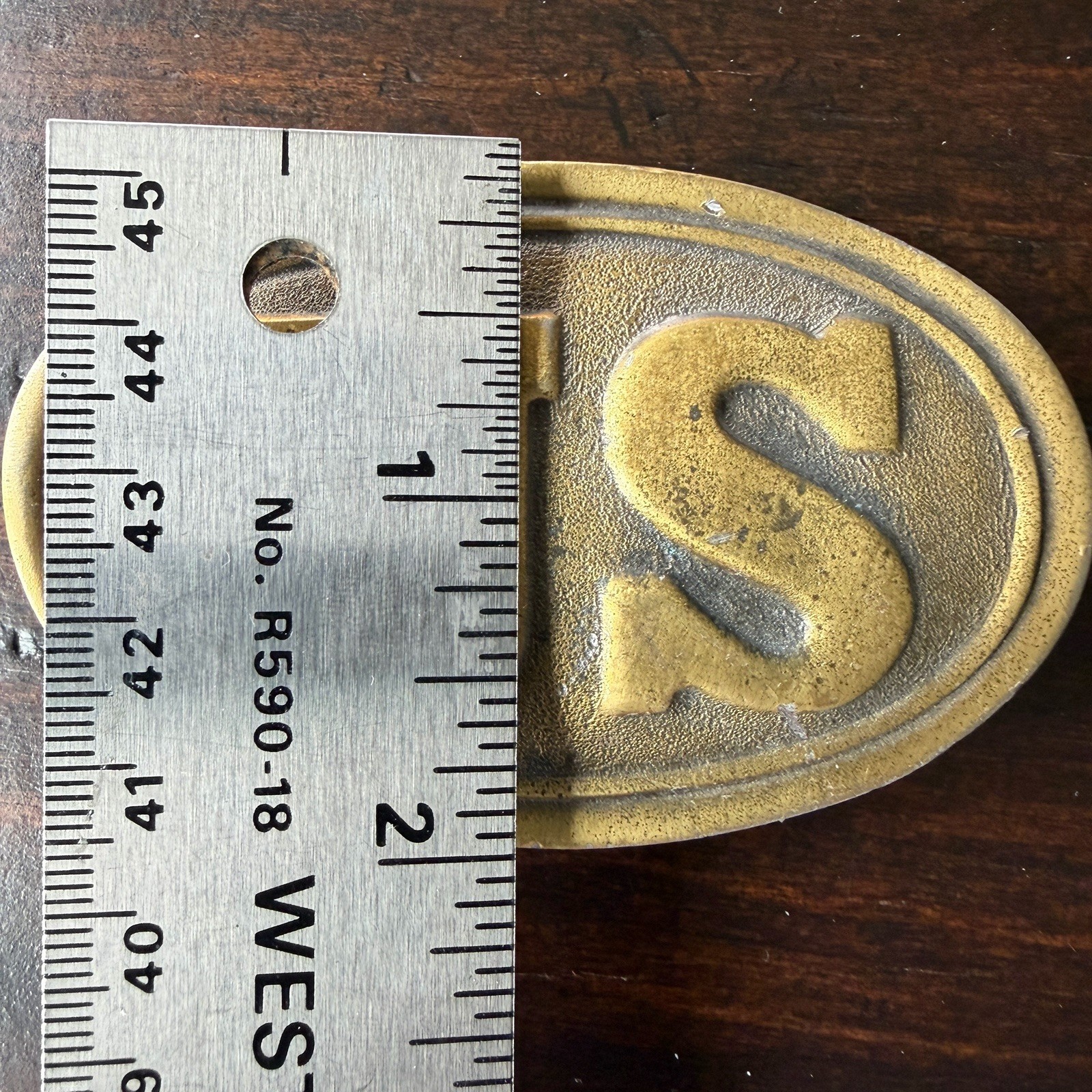 Colorado Silver Star US Belt Buckle USA Brass America 5137