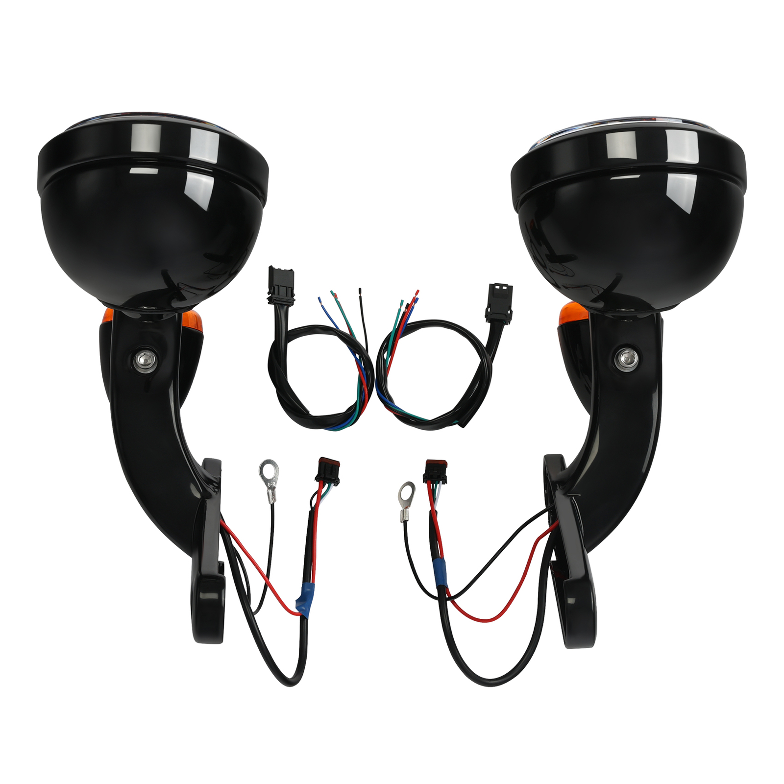 Auxiliary Spot Fog Light Bracket Turn Signal Bar Kit Fit for Harley Road King