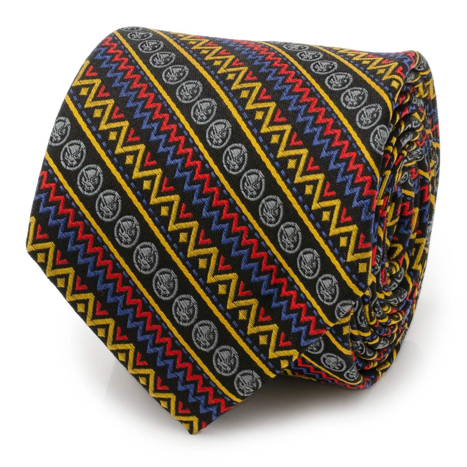 👔 Marvel Black Panther Tribal Stripe Men's Tie