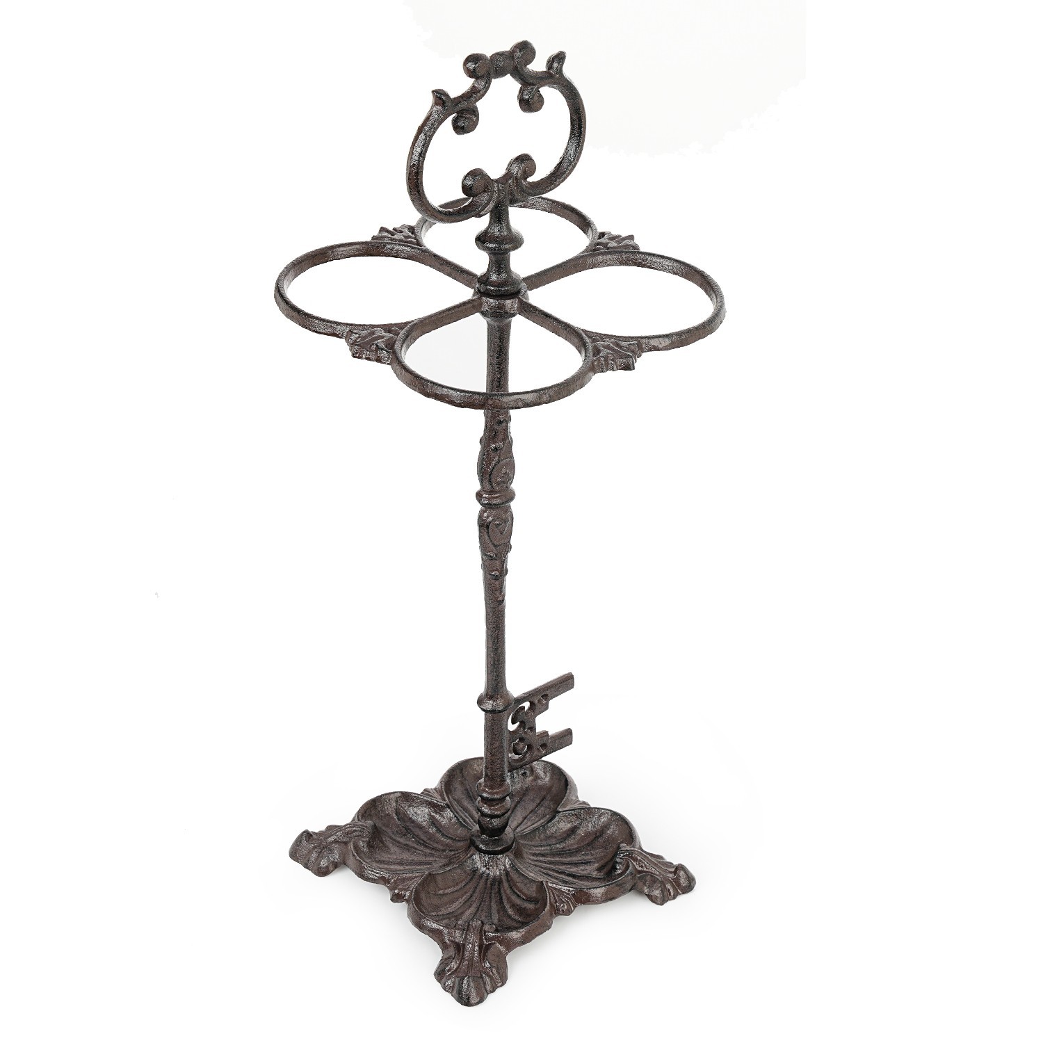 Sungmor Vintage Cast Iron Umbrella Stand Decorative Umbrella Holder for Entryway