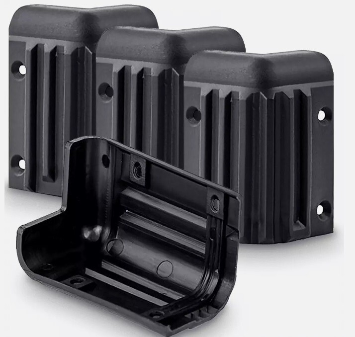 16 Pcs Plastic Guitar Amplifier Protector Corner Speaker Cabinet Corners Black