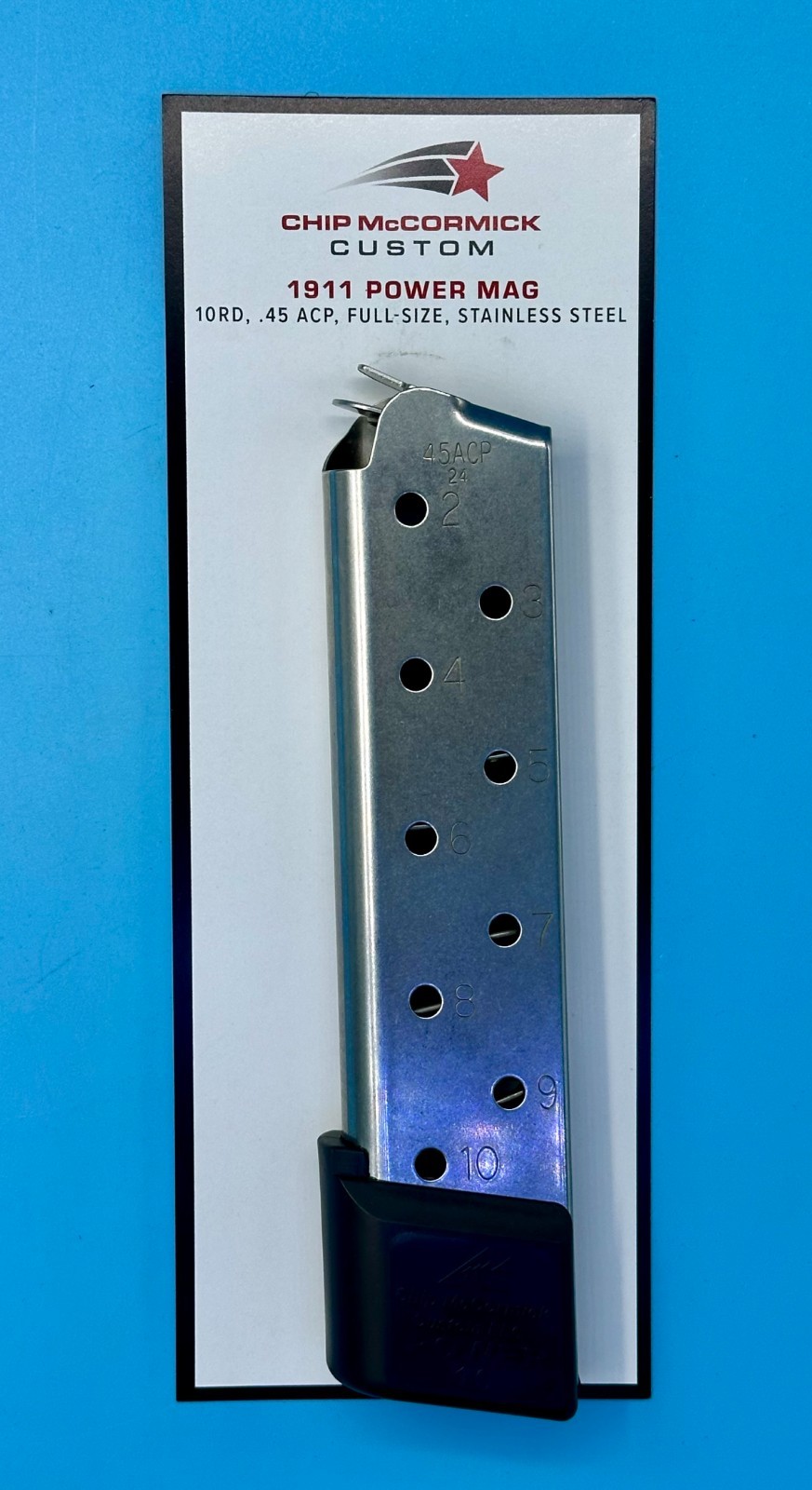 CMC 1911 Magazine Chip McCormick Custom Power-Mag 45 ACP 10-Round 15150 NEW