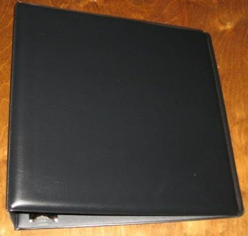 New BCW Black Plain / Blank 3 Inch D-Ring Album binder book