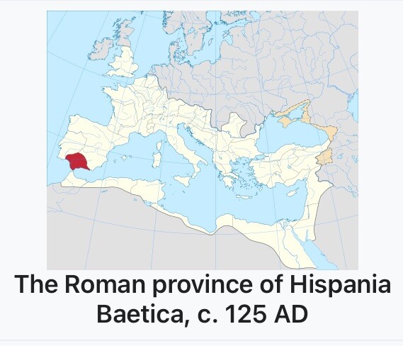 Roman Province of Baetica 42BC-1BC Coin Augustus Male Figure Holding Grapes Rare