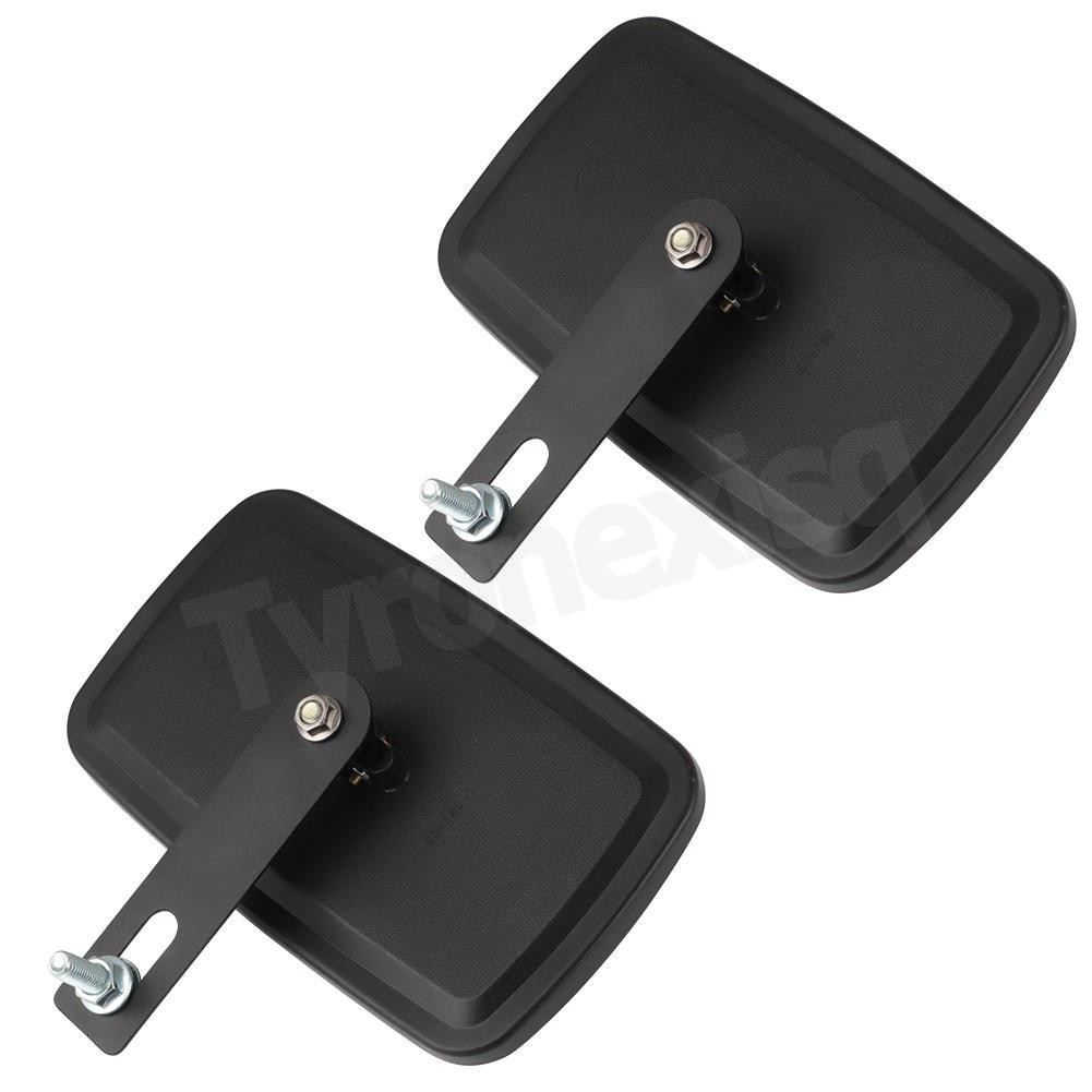 Pair of Black Tractor Side Mirror LH & RH Mirrors For John Deere Boomer Loaders