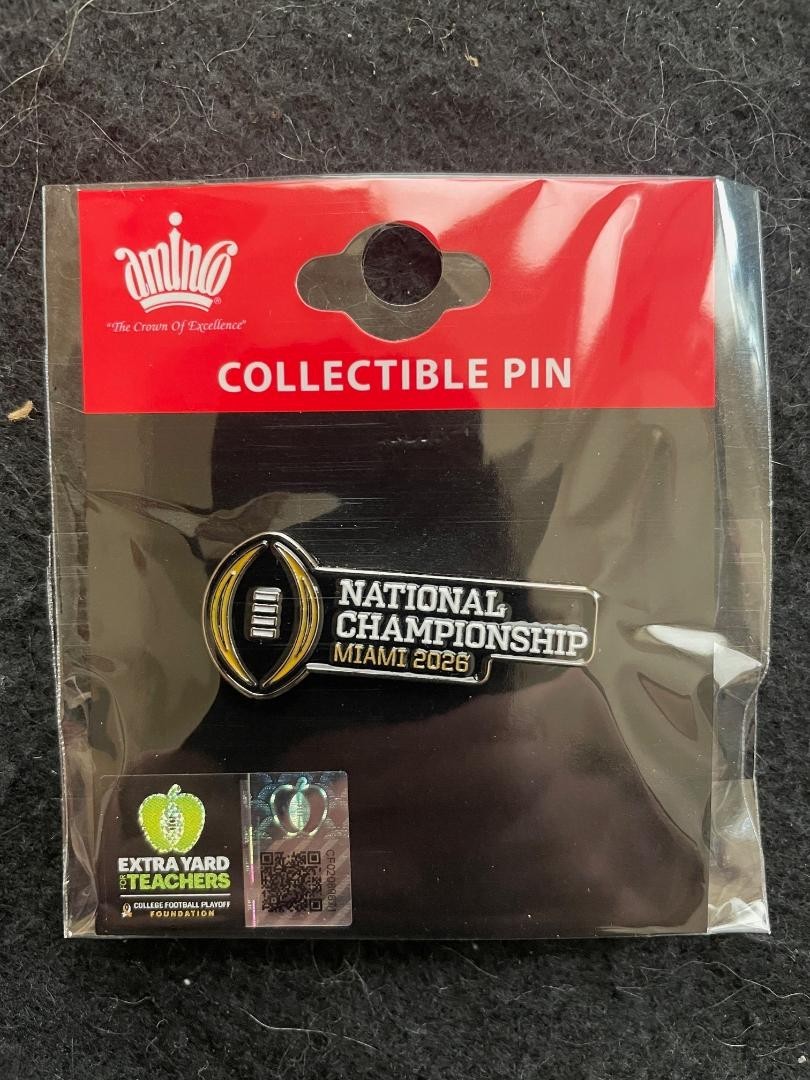 5 Pack of 2026 CFP Championship Miami Indiana Collectible Pins One of Each