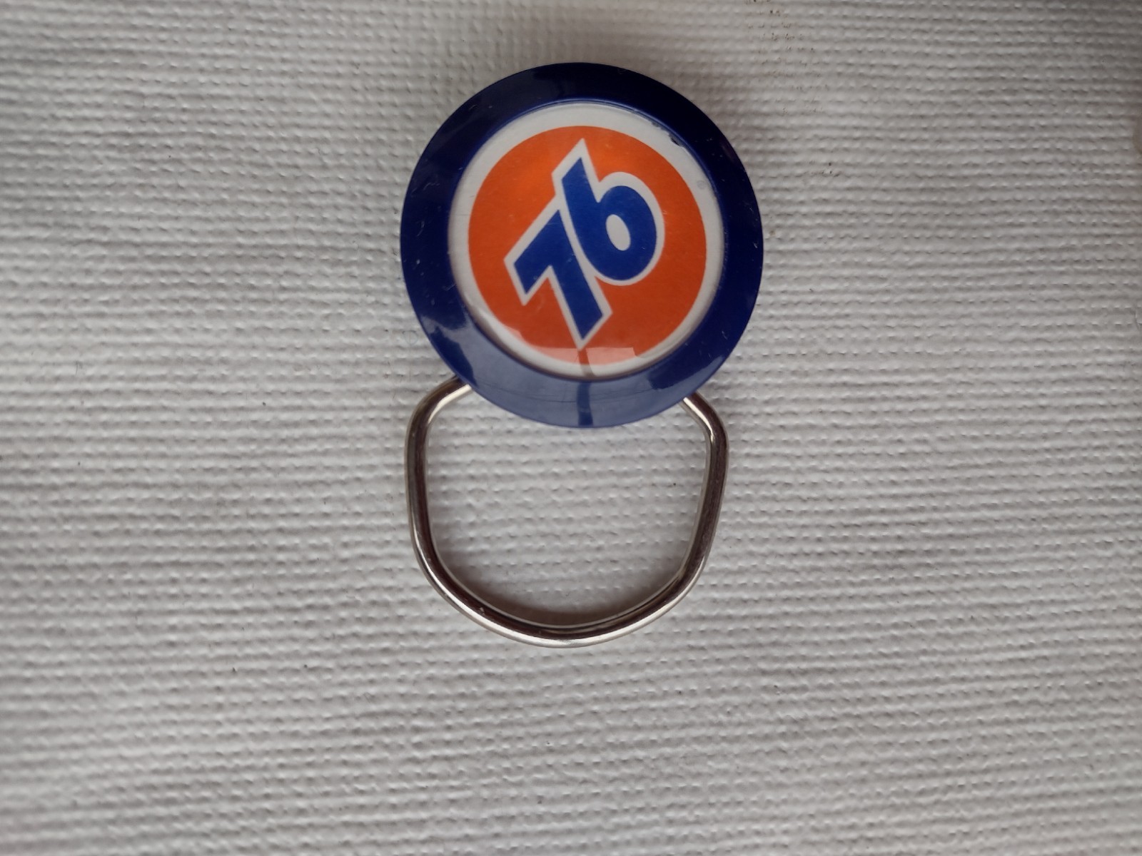 1970's VINTAGE UNION 76 UNOCAL UNION OIL UNUSED KEY CHAIN CHABOT PORTSMOUTH OHIO