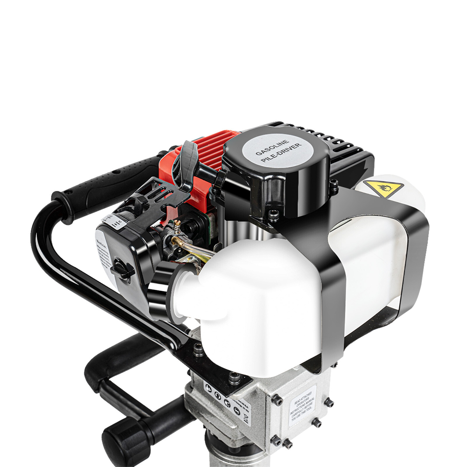 52CC/32.6CC T Post Driver 2 Stroke Motor Push Pile Gas-Powered Fence Jack Hammer