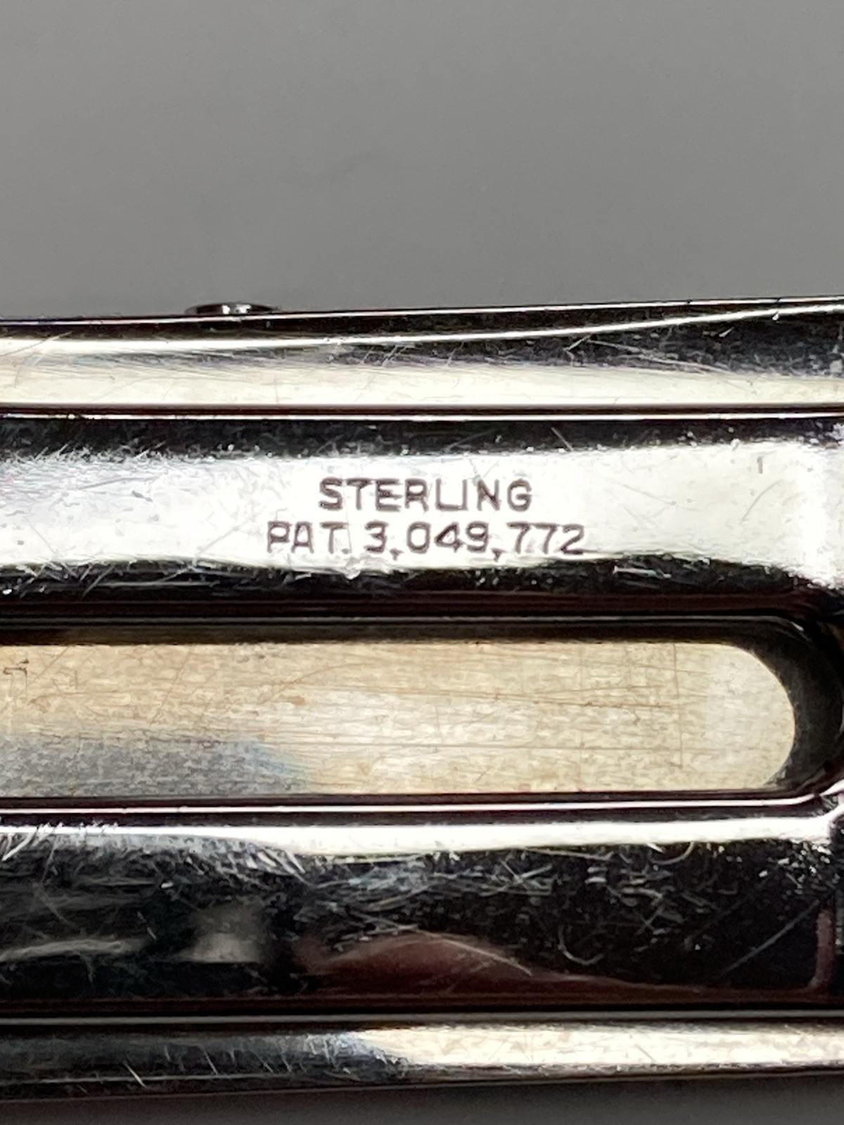 DIABLO~Sterling Silver Money Clip 2"x1”(40 grams) “GAMBOLEER”~USA Hand Engraved