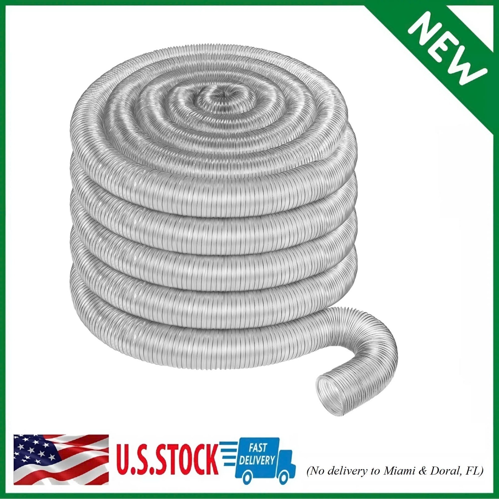 4 x 40' Flexible PVC Dust Collection Hose, Heavy Duty Dust Debris, Fume Collecti