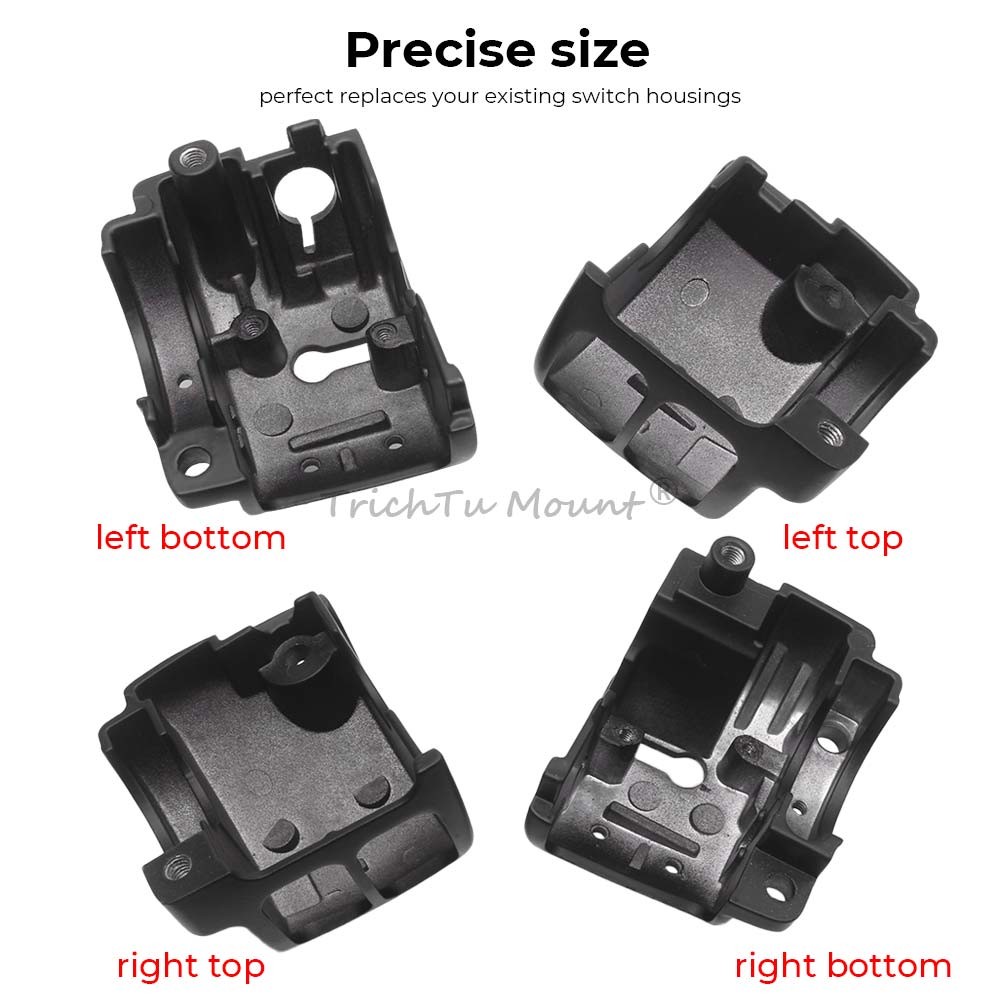 Black Hand Control Switch Housing Cover For Harley Softail Street Bob Sportster