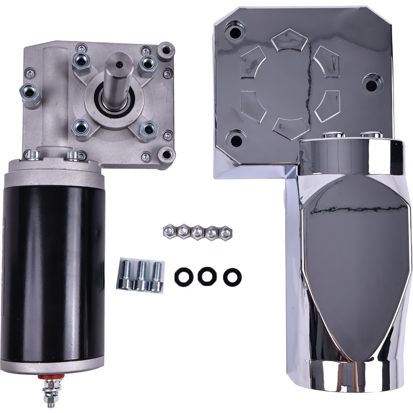 New 12V 900W Tarp Motor For Dump Truck Tarp Systems with Chrome Cover 50:1 1.2HP