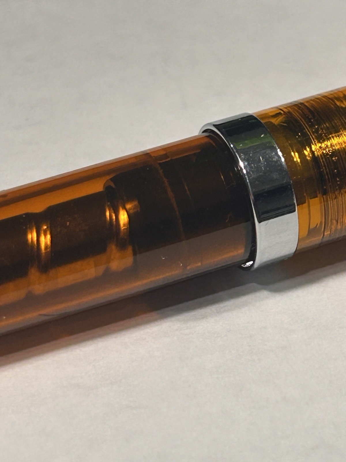 Cross Solo Translucent Red/Orange Ballpoint Pen Vintage