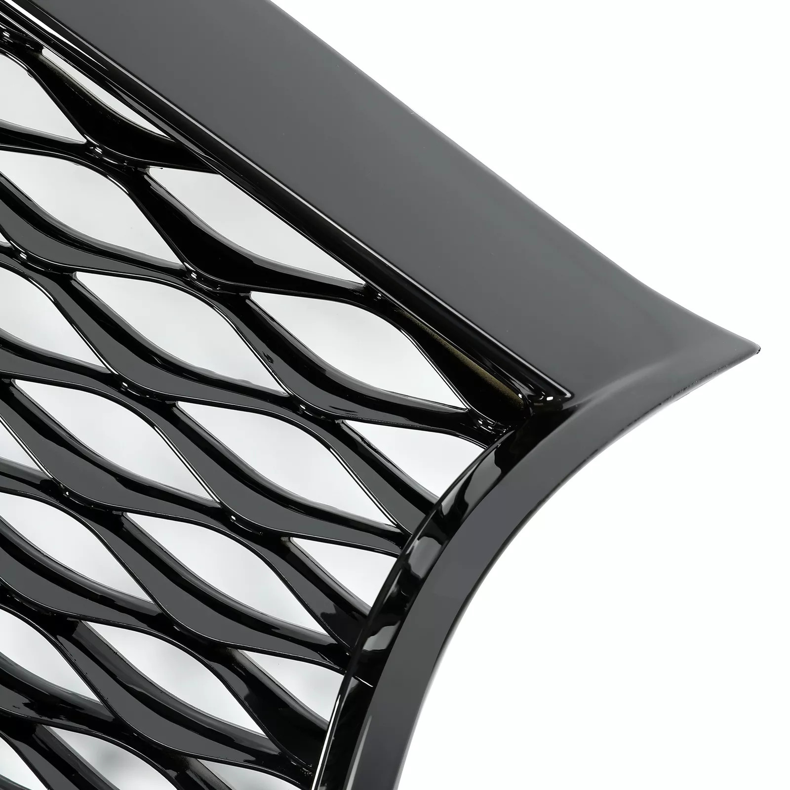 For Infiniti Q50 2014-2016 2017 Front Bumper Upper Grille Gloss Black Grill JDM